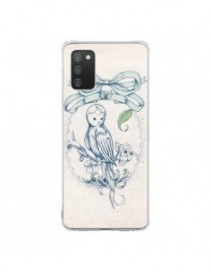 Coque Samsung A02S Bird Oiseau Mignon Vintage - Lassana