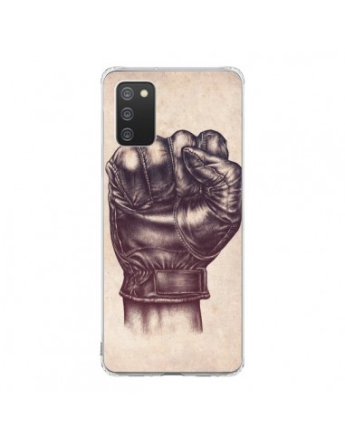 Coque Samsung A02S Fight Poing Cuir - Lassana