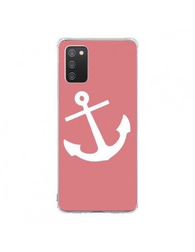 Coque Samsung A02S Ancre Corail - Mary Nesrala