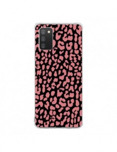 Coque Samsung A02S Leopard Corail - Mary Nesrala