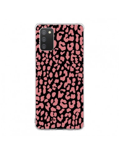 Coque Samsung A02S Leopard Corail - Mary Nesrala