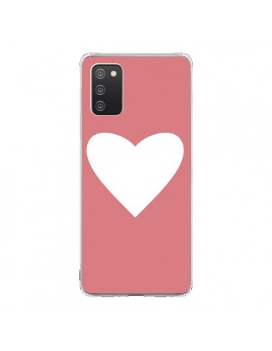 Coque Samsung A02S Coeur Corail - Mary Nesrala