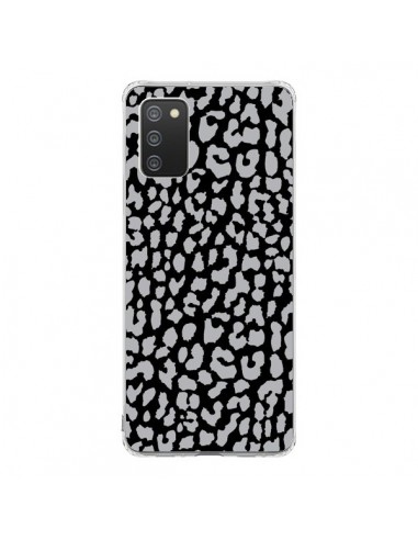 Coque Samsung A02S Leopard Gris - Mary Nesrala