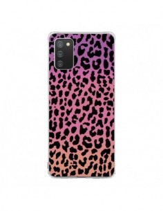 Coque Samsung A02S Leopard Hot Rose Corail - Mary Nesrala