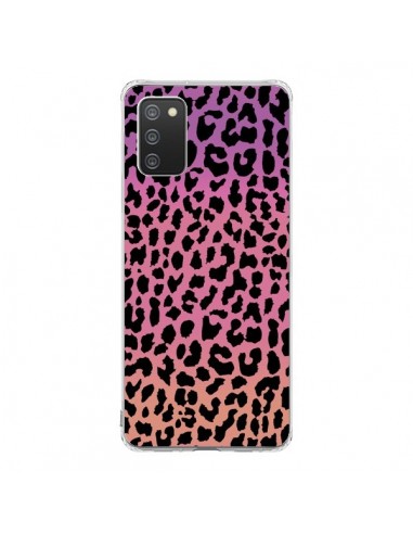 Coque Samsung A02S Leopard Hot Rose Corail - Mary Nesrala