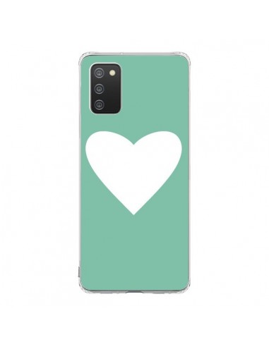 Coque Samsung A02S Coeur Mint Vert - Mary Nesrala