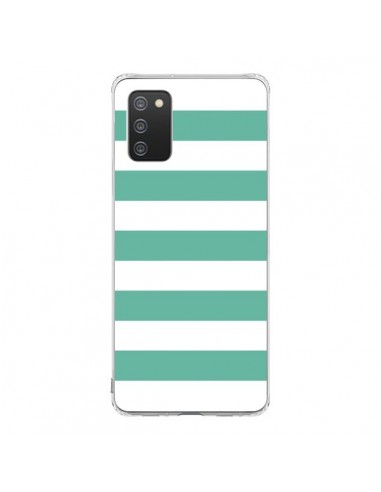 Coque Samsung A02S Bandes Mint Vert - Mary Nesrala