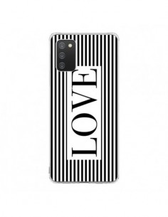 Coque Samsung A02S Love Noir et Blanc - Mary Nesrala
