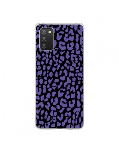 Coque Samsung A02S Leopard Violet - Mary Nesrala
