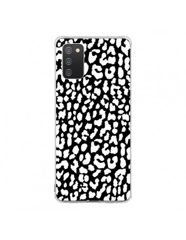 Coque Samsung A02S Leopard Noir et Blanc - Mary Nesrala