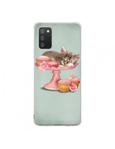 Coque Samsung A02S Chaton Chat Kitten Cookies Cupcake - Maryline Cazenave