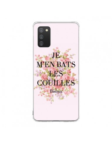 Coque Samsung A02S Je m'en bats les couilles Bisous - Maryline Cazenave