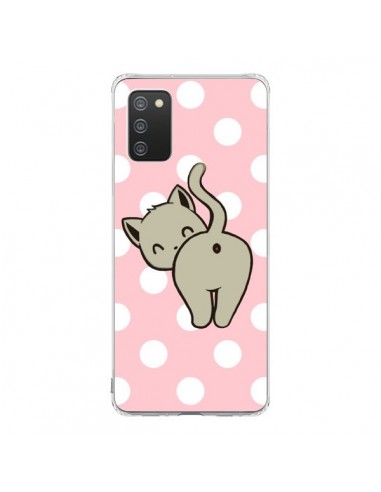 Coque Samsung A02S Chat Chaton Pois - Maryline Cazenave