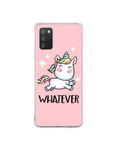 Coque Samsung A02S Licorne Whatever - Maryline Cazenave