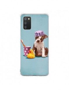Coque Samsung A02S Chien Dog Canard Fille - Maryline...