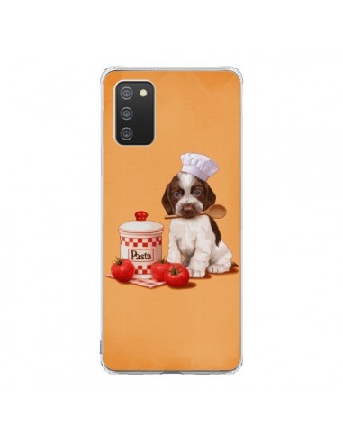 Coque Samsung A02S Chien Dog Pates Pasta Cuisinier - Maryline Cazenave
