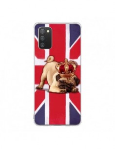 Coque Samsung A02S Chien Dog Anglais UK British Queen...