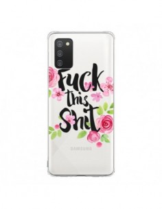 Coque Samsung A02S Fuck this Shit Flower Fleur...