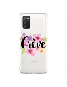 Coque Samsung A02S Crève Fleurs Transparente - Maryline...