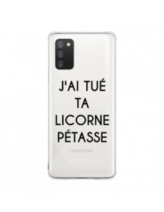 Coque Samsung A02S Tué Licorne Pétasse Transparente -...