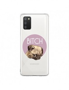 Coque Samsung A02S Bulldog Bitch Transparente - Maryline...