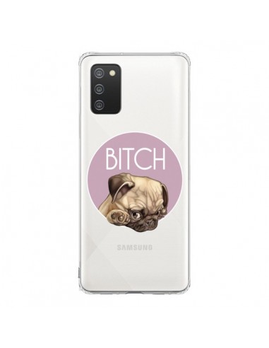 Coque Samsung A02S Bulldog Bitch Transparente - Maryline Cazenave