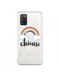 Coque Samsung A02S Chieuse Arc En Ciel Transparente -...