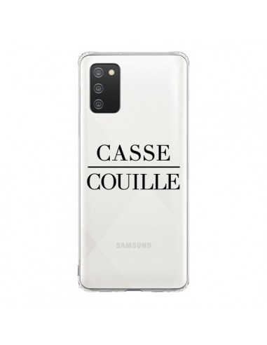 Coque Samsung A02S Casse Couille Transparente - Maryline Cazenave