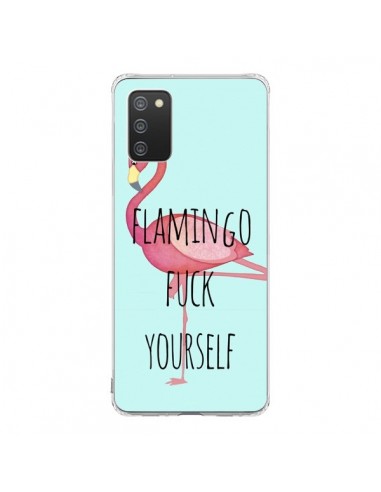 Coque Samsung A02S Flamingo Fuck Yourself - Maryline Cazenave