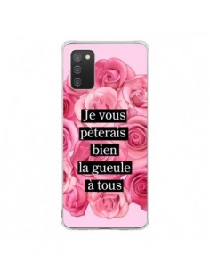 Coque Samsung A02S Je vous pèterais Fleurs - Maryline...