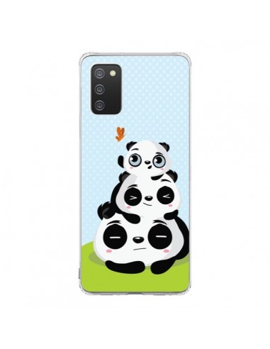 Coque Samsung A02S Panda Famille - Maria Jose Da Luz