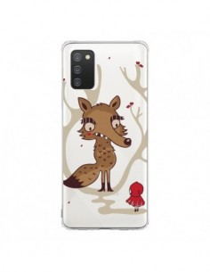 Coque Samsung A02S Le Petit Chaperon Rouge Loup Hello Big...