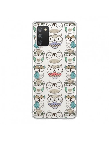 Coque Samsung A02S Chouettes Owl Hibou Transparente - Maria Jose Da Luz
