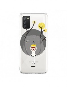 Coque Samsung A02S Monstre Princesse Transparente - Maria...