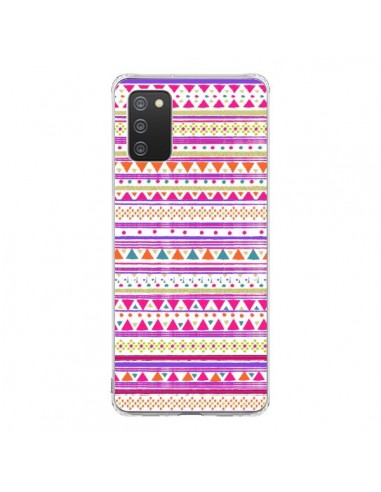 Coque Samsung A02S Bandana Rose Azteque - Monica Martinez