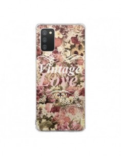 Coque Samsung A02S Vintage Love Flower - Monica Martinez