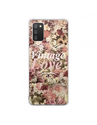 Coque Samsung A02S Vintage Love Flower - Monica Martinez