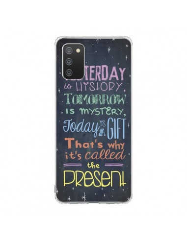 Coque Samsung A02S Today is a gift Cadeau - Maximilian San