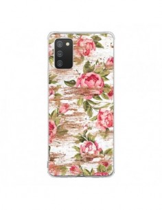 Coque Samsung A02S Eco Love Pattern Bois Fleur -...