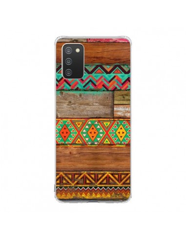 Coque Samsung A02S Indian Wood Bois Azteque - Maximilian San