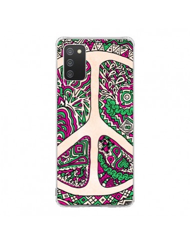 Coque Samsung A02S Peace and Love Azteque Vainilla - Maximilian San