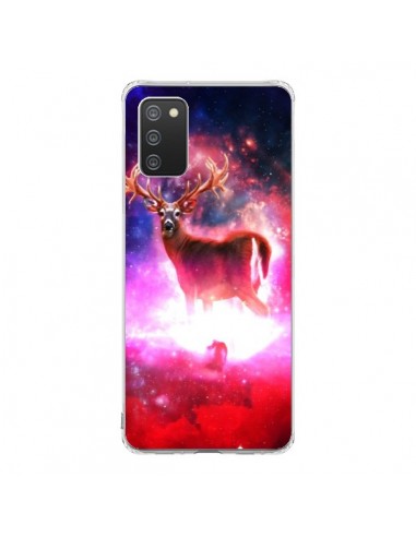 Coque Samsung A02S Cosmic Deer Cerf Galaxy - Maximilian San