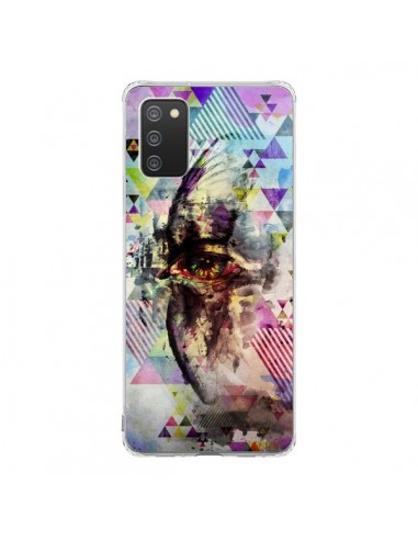 Coque Samsung A02S Oeil Triangle Oiseau Cry Bird - Maximilian San