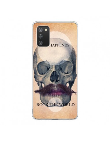 Coque Samsung A02S Rock Skull Tête de Mort - Maximilian San