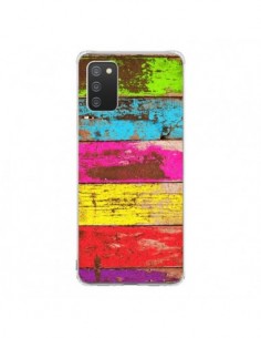 Coque Samsung A02S Bois Coloré Vintage - Maximilian San