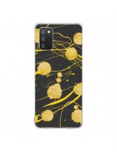 Coque Samsung A02S Gold Splash Peinture Art - Maximilian San
