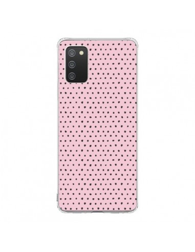Coque Samsung A02S Artsy Dots Pink - Ninola Design