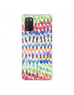 Coque Samsung A02S Artsy Strokes Stripes Colorful -...