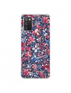 Coque Samsung A02S Colorful Little Flowers Navy - Ninola...