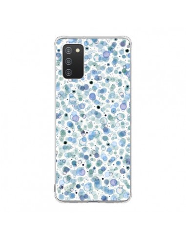 Coque Samsung A02S Cosmic Bubbles Blue - Ninola Design